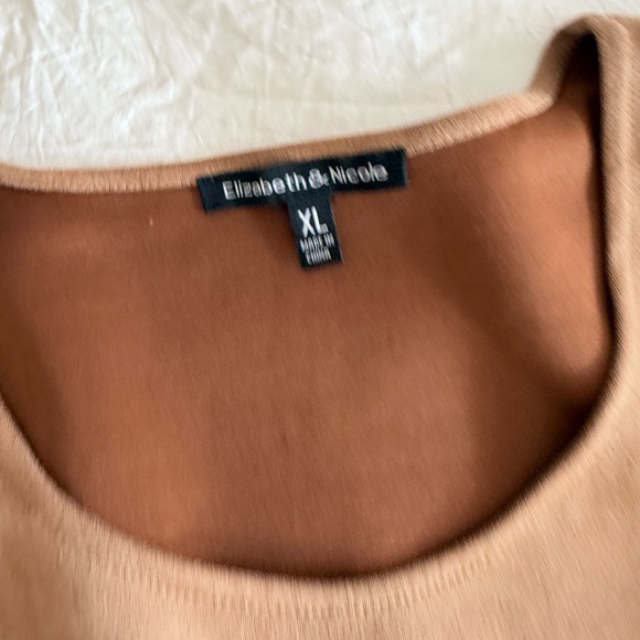 Stylish Tan Kids Dress with Belt - Picture 2 of 2